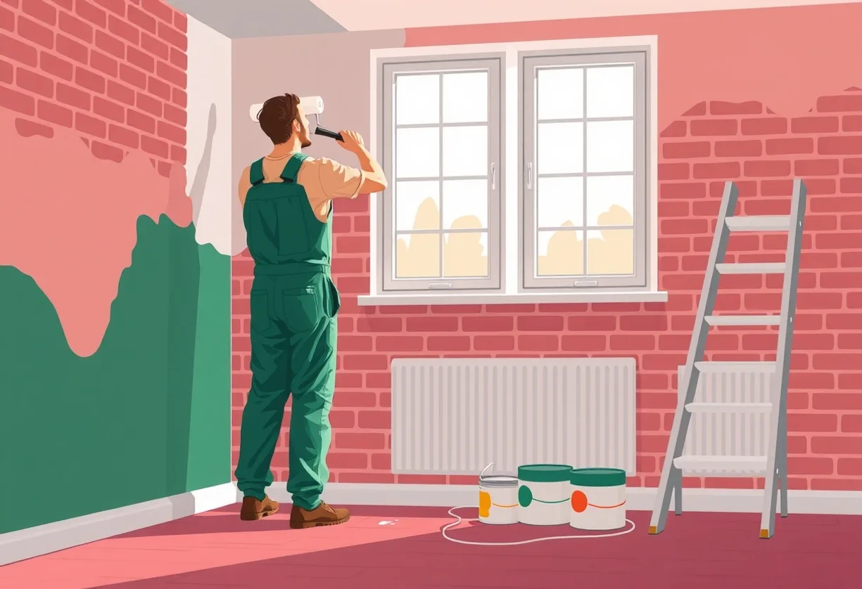 Peintre Granville 50400 en intervention sur un chantier